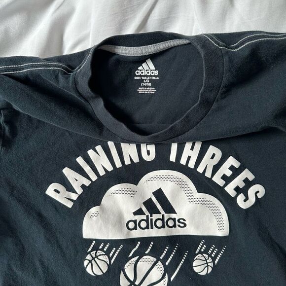 Adidas basketball T-shirt size 14 - Picture 2 of 2